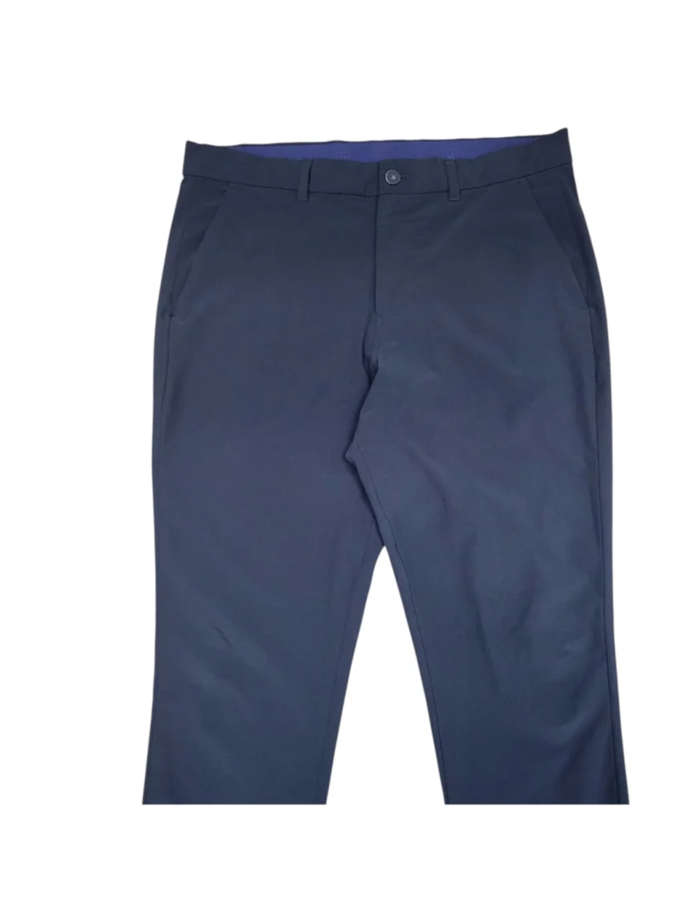 Mizzen Main Men's Black Polyester Spandex Blend Flat Front Golf Pants Size 35/32